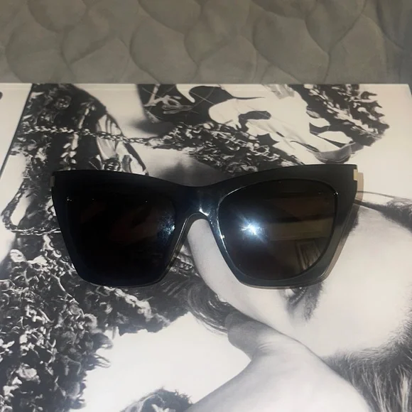 Saint Laurent | Accessories | Black Saint Laurent Cat Eye  display picture 1
